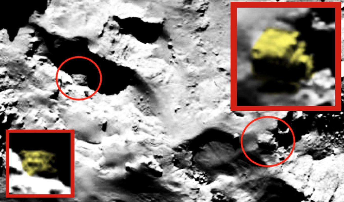 Уфолог нашёл два НЛО на комете и удивил общественность соответствующими снимками