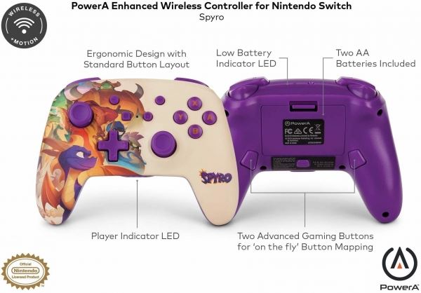 Spyro Reignited Trilogy - представлен тематический контроллер для Nintendo Switch