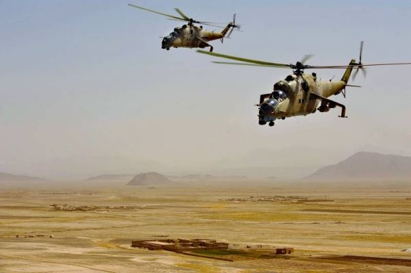 Противостояние американской авиационной техники с вертолётами Ми-35 и Ми-17 в Афганистане